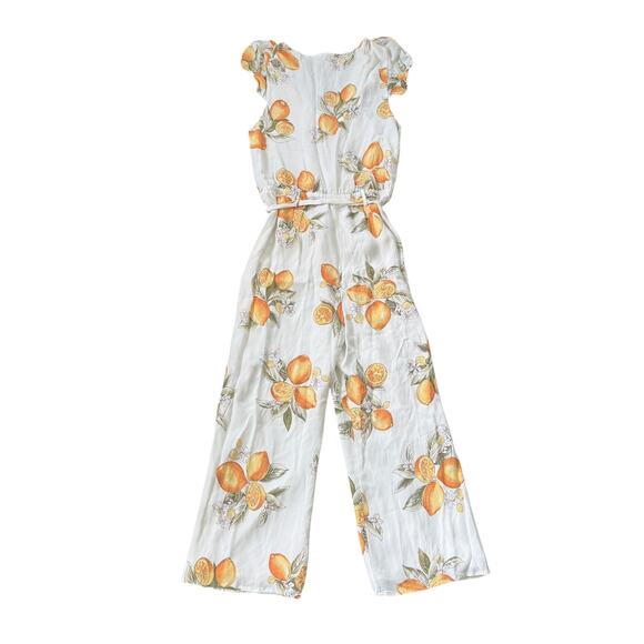 For Love & Lemons Limonada Jumpsuit Lemon Print - Picture 4 of 15
